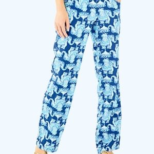 NWT Lilly Pulitzer 33" Florita Linen Pant